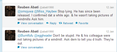 Other lost ironies: Abati advising us to "stop lying" and  "don't be stupid". Both in one day.